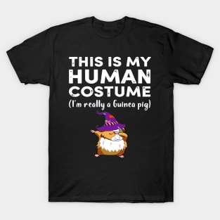 This My Human Costume I’m Really Guinea Pig Halloween (40) T-Shirt